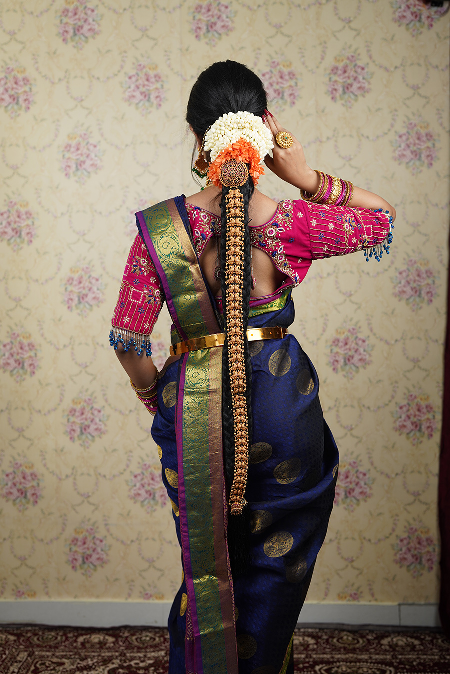Bridal hairstyling by Soumya Gowda